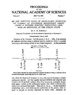 خرید و دانلود نسخه کامل کتاب On the Constant Ratio of Mean-to-mid Potential or Current at Successive Equidistant Points Along a Uniform Electric Conducting Line, Real or Artificial, in the Steady State