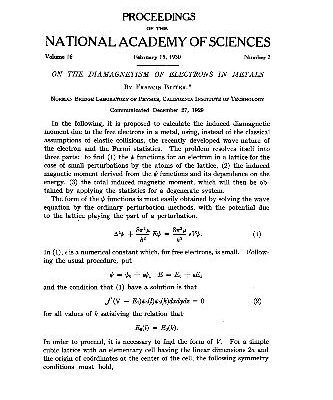 خرید و دانلود نسخه کامل کتاب On the Diamagnetism of Electrons in Metals