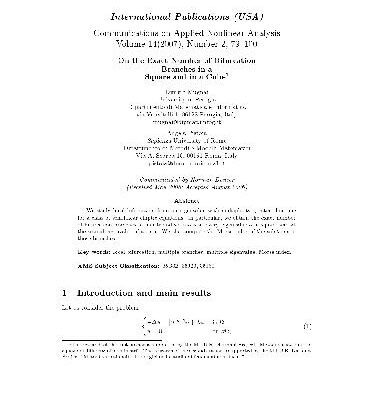 خرید و دانلود نسخه کامل کتاب On the exact number of bifurcation branches in a square and in a cube