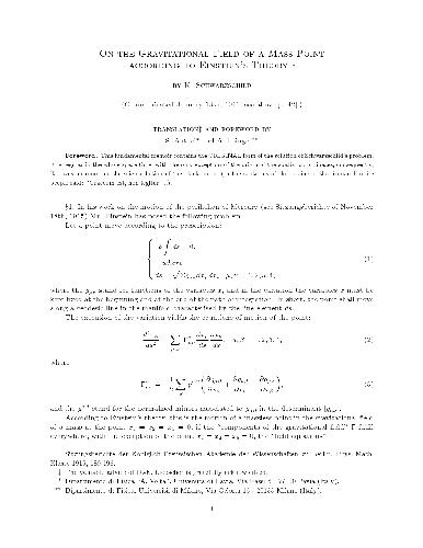 خرید و دانلود نسخه کامل کتاب On the Gravitational Field of a Mass Point according to Einstein’s Theory_68be5ddb4d5b5.jpeg خرید و دانلود نسخه کامل کتاب On the Gravitational Field of a Mass Point according to Einstein’s Theory