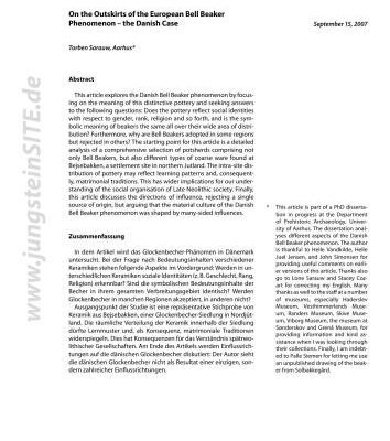 خرید و دانلود نسخه کامل کتاب On the Outskirts of the European Bell Beaker Phenomenon – the Danish Case
