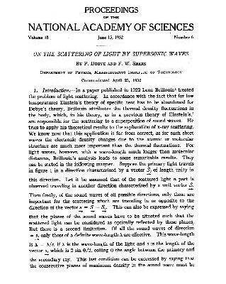 خرید و دانلود نسخه کامل کتاب On The Scattering Of Light By Supersonic Waves
