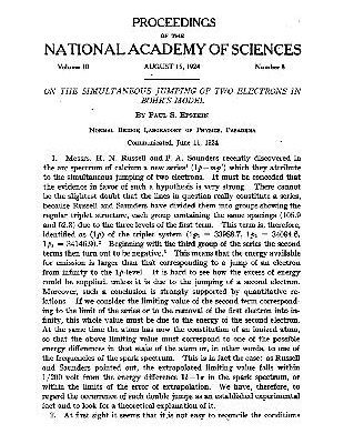 خرید و دانلود نسخه کامل کتاب On the Simultaneous Jumping of Two Electrons in Bohrs Model