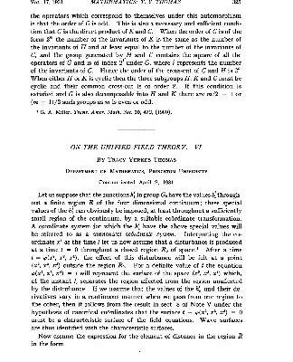 خرید و دانلود نسخه کامل کتاب On the Unified Field Theory VI