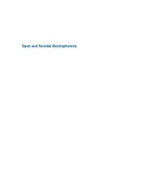 خرید و دانلود نسخه کامل کتاب Open and Toroidal Electrophoresis: Ultra-High Separation Efficiencies in Capillaries, Microchips and Slabs