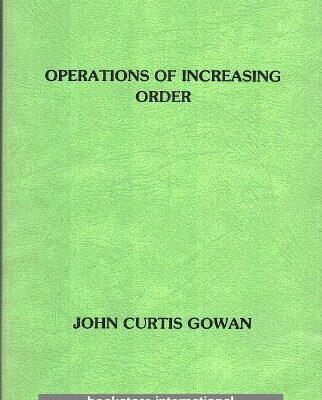 خرید و دانلود نسخه کامل کتاب Operations of Increasing Order