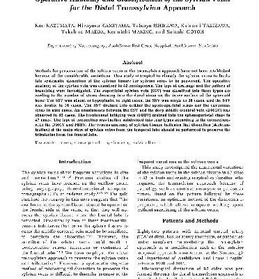 خرید و دانلود نسخه کامل کتاب Operative Anatomy and Classification of the Sylvian Veins for the Distal Transsylvian Approach