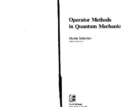 خرید و دانلود نسخه کامل کتاب Operator methods in quantum mechanics