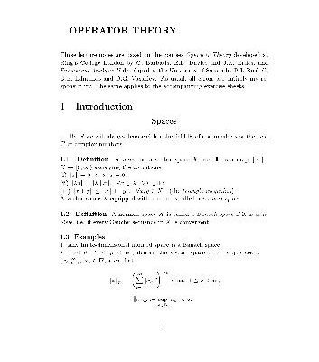 خرید و دانلود نسخه کامل کتاب Operator theory