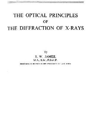 خرید و دانلود نسخه کامل کتاب Optical Principles of the Diffraction of X-Rays