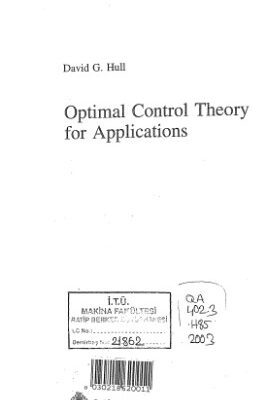خرید و دانلود نسخه کامل کتاب optimal control theory for applications