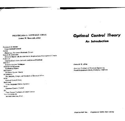 خرید و دانلود نسخه کامل کتاب Optimal Control Theory