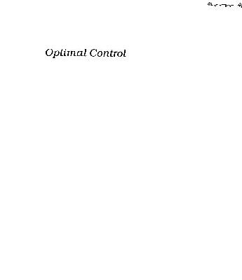 خرید و دانلود نسخه کامل کتاب Optimal Control