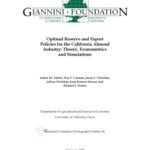 خرید و دانلود نسخه کامل کتاب Optimal Reserve and Export Policies for the California Almond Industry: Theory, Econometrics and Simulations