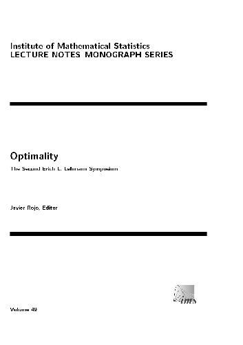 خرید و دانلود نسخه کامل کتاب Optimality: The second Erich L. Lehmann symposium_68cf154fb1f88.jpeg خرید و دانلود نسخه کامل کتاب Optimality: The second Erich L. Lehmann symposium