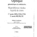 خرید و دانلود نسخه کامل کتاب Optique géométrique et ondulatoire – 98 Problèmes résolus et rappels de cours