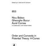 خرید و دانلود نسخه کامل کتاب Order and Convexity in Potential Theory, H-Cones
