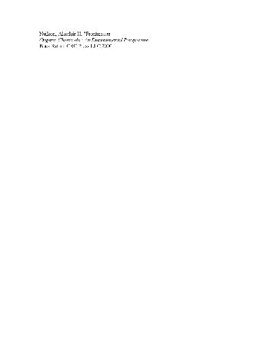 خرید و دانلود نسخه کامل کتاب Organic Chemicals – An Environmental Perspective_68d19b7c5e31c.jpeg خرید و دانلود نسخه کامل کتاب Organic Chemicals – An Environmental Perspective
