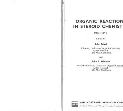 خرید و دانلود نسخه کامل کتاب Organic reactions in steroid chemistry