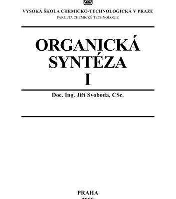 خرید و دانلود نسخه کامل کتاب Organická syntéza 1
