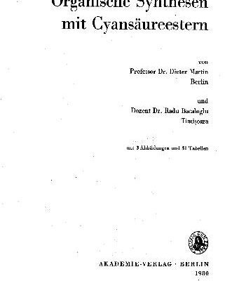 خرید و دانلود نسخه کامل کتاب Organische synthesen mit cyansaureestern
