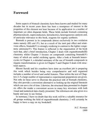 خرید و دانلود نسخه کامل کتاب organobismuth chemistry