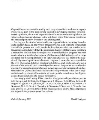 خرید و دانلود نسخه کامل کتاب Organolithiums in Enantioselective Synthesis