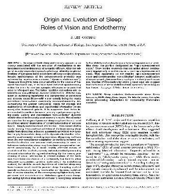 خرید و دانلود نسخه کامل کتاب Origin and Evolution of Sleep. Roles of Vision and Endothermy