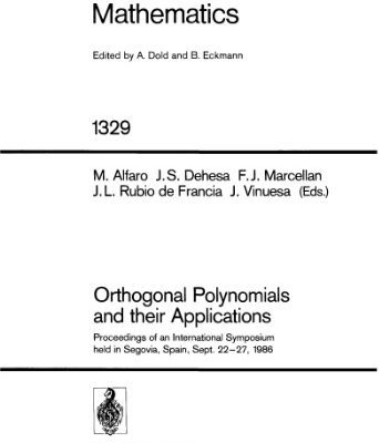 خرید و دانلود نسخه کامل کتاب Orthogonal Polynomials and their Applications