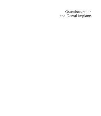 خرید و دانلود نسخه کامل کتاب Osseointegration and Dental Implants