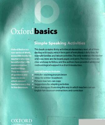 خرید و دانلود نسخه کامل کتاب Oxford Basics Simple Speaking Activities (vh)