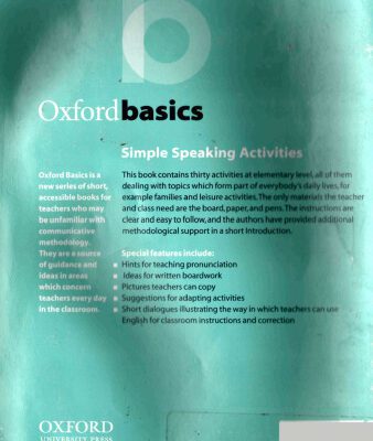 خرید و دانلود نسخه کامل کتاب Oxford Basics Simple Speaking Activities