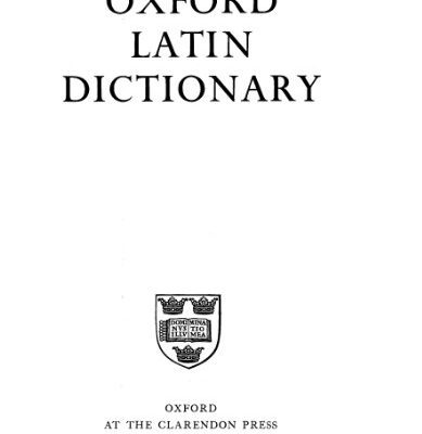 خرید و دانلود نسخه کامل کتاب Oxford Latin Dictionary