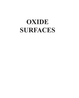 خرید و دانلود نسخه کامل کتاب Oxide Surfaces