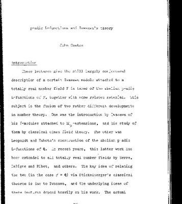 خرید و دانلود نسخه کامل کتاب p-adic L-functions and Iwasawa’s theory