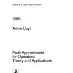 خرید و دانلود نسخه کامل کتاب Pade Approximants for Operators. Theory and Applications