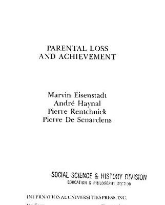 خرید و دانلود نسخه کامل کتاب Parental Loss and Achievement