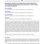 خرید و دانلود نسخه کامل کتاب Participation and Power Dynamics Between International Non-Governmental Organisations and Local Partners: A Rural Water Case Study in Indonesia