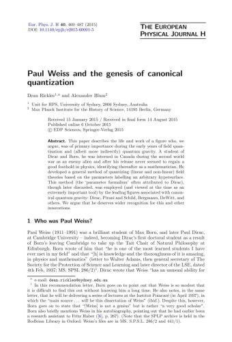 خرید و دانلود نسخه کامل کتاب Paul Weiss and the genesis of canonical quantization_68be2838dfe3d.jpeg خرید و دانلود نسخه کامل کتاب Paul Weiss and the genesis of canonical quantization