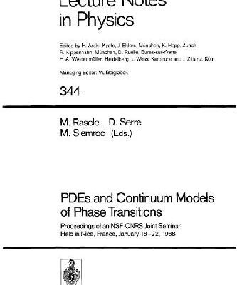 خرید و دانلود نسخه کامل کتاب PDEs and Continuum Models of Phase Transitions