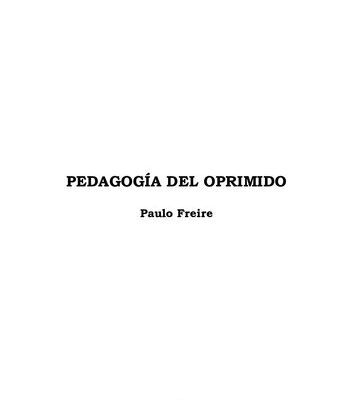خرید و دانلود نسخه کامل کتاب Pedagogía del Oprimido