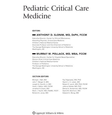 خرید و دانلود نسخه کامل کتاب Pediatric Critical Care Medicine