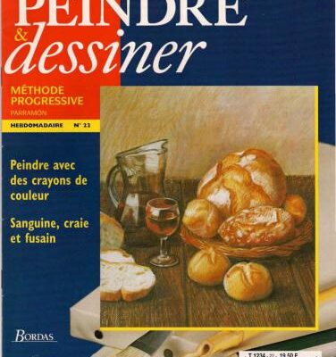 خرید و دانلود نسخه کامل کتاب Peindre et Dessiner. Vol. 22. Peindre avec des crayons de couleur. Sanguine, craie et fusain