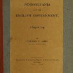 خرید و دانلود نسخه کامل کتاب Pennsylvania and the English Government, 1699-1704
