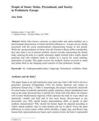 خرید و دانلود نسخه کامل کتاب People of Stone: Stelae, Personhood, and Society in Prehistoric Europe