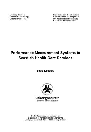 خرید و دانلود نسخه کامل کتاب Performance measurement systems in Swedish health care services_68bb484a4c719.jpeg خرید و دانلود نسخه کامل کتاب Performance measurement systems in Swedish health care services