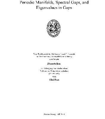خرید و دانلود نسخه کامل کتاب Periodic Manifolds, Spectral Gaps, and Eigenvalues in Gaps