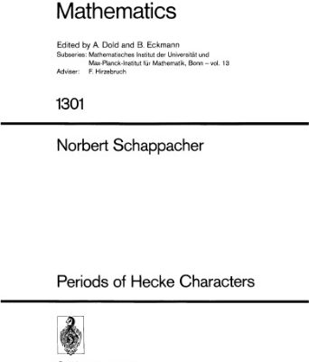 خرید و دانلود نسخه کامل کتاب Periods of Hecke Characters