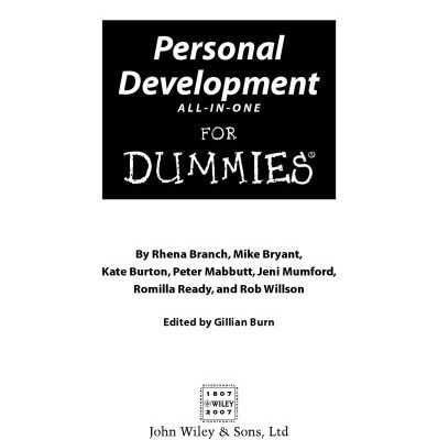 خرید و دانلود نسخه کامل کتاب Personal Development All-in-One for Dummies