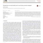 خرید و دانلود نسخه کامل کتاب Perspectives on social media ant its use by key account managers